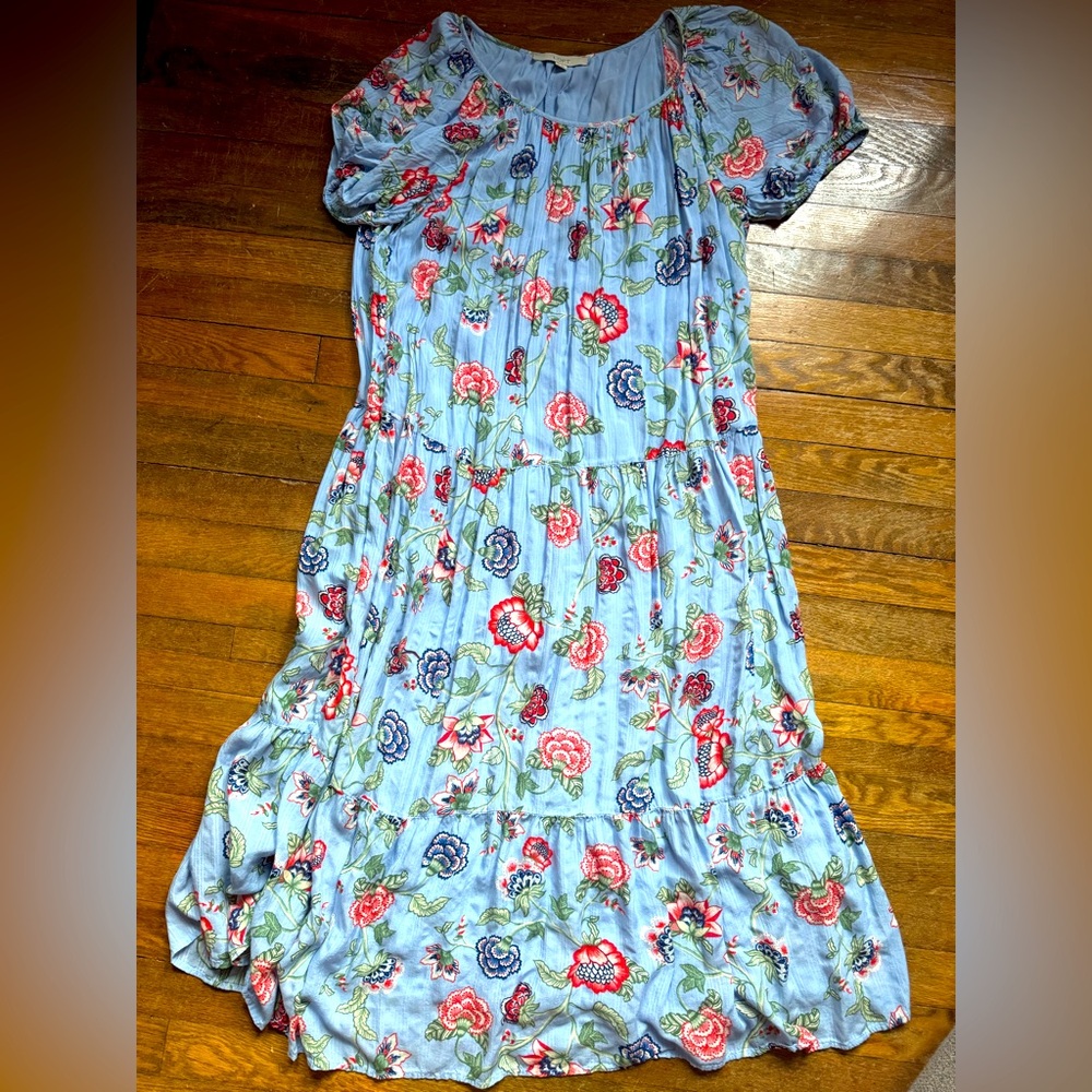 The Loft Dress XL - Light Blue Paisley